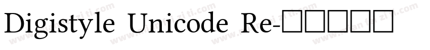 Digistyle Unicode Re字体转换
